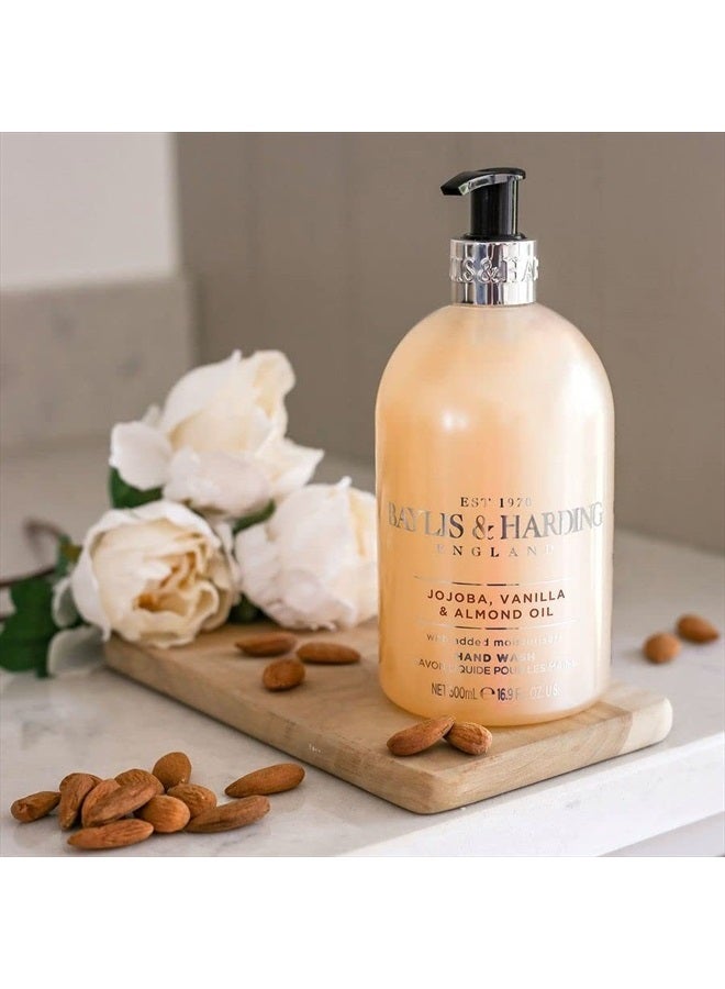 Baylis & Harding 500 مل صابون يدين بجوجوبا حلو، حرير ولوز - Image 3