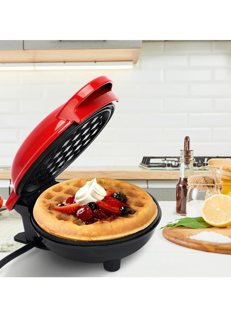 JAMAKY Italy - 1000W Jamaky Mini Waffle Maker with Non-Stick Coating, Classic Waffle Maker, Electric Cake Maker for Pancakes, Cookies, Shuffles, Snacks, Belgian Waffles Baking instead of frying is healthier. - Image 1