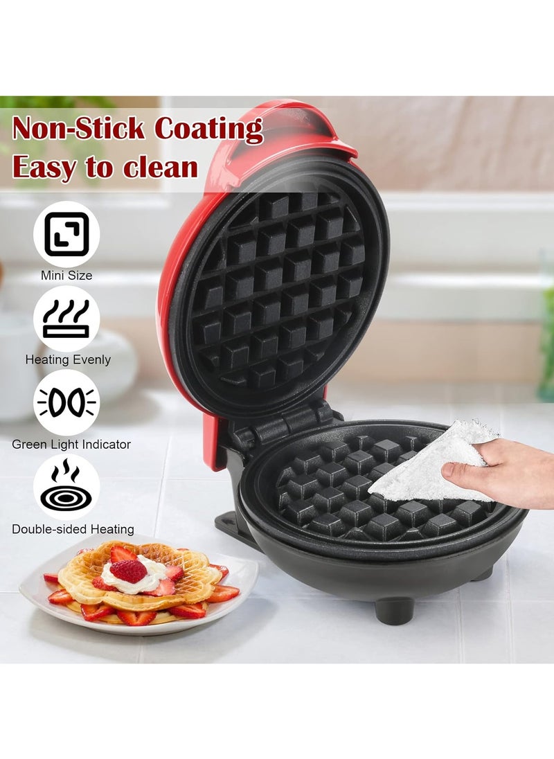 JAMAKY Italy - 1000W Jamaky Mini Waffle Maker with Non-Stick Coating, Classic Waffle Maker, Electric Cake Maker for Pancakes, Cookies, Shuffles, Snacks, Belgian Waffles Baking instead of frying is healthier. - Image 1