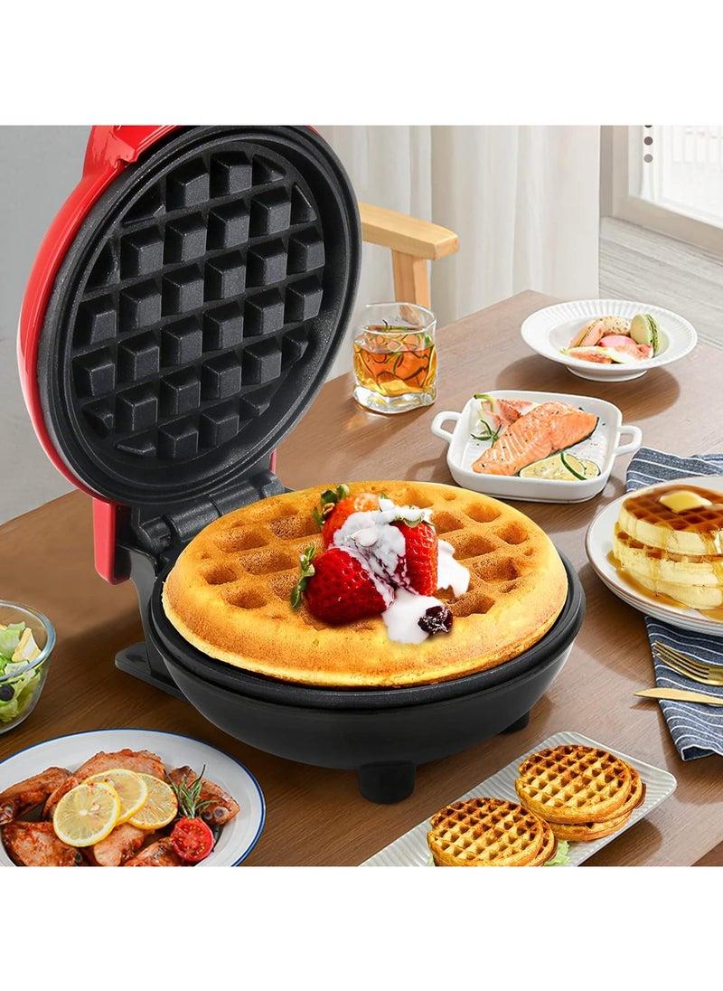JAMAKY Italy - 1000W Jamaky Mini Waffle Maker with Non-Stick Coating, Classic Waffle Maker, Electric Cake Maker for Pancakes, Cookies, Shuffles, Snacks, Belgian Waffles Baking instead of frying is healthier. - Image 1