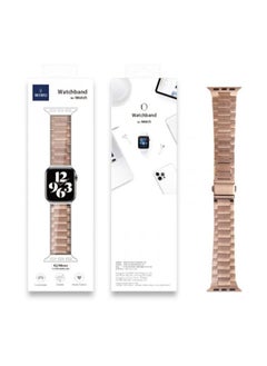 SPECTON Unisex Ultra Thin Steel Belt Three Beads Watchband for iWatch, 38-40mm, Rose Gold  - Image 5