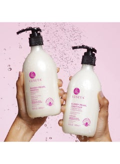 L LUSETA Luseta Glossy Pearl Shampoo and Conditioner Set Smooth & Moisturize, Fight Frizziness and Add Shine,Hydrating for Damaged Hair, Detangle,Nourish Strands,Paraben Free, Sulfate Free,16.9oz  - Image 3