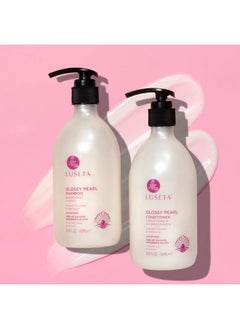 L LUSETA Luseta Glossy Pearl Shampoo and Conditioner Set Smooth & Moisturize, Fight Frizziness and Add Shine,Hydrating for Damaged Hair, Detangle,Nourish Strands,Paraben Free, Sulfate Free,16.9oz  - Image 5