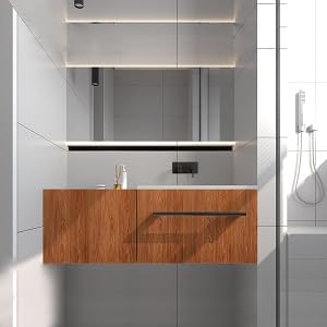 WISDOM Self Adhesive Vinyl Wood Grain Wallpaper for Furniture Vinyl Stickers Wooden Door Desktop Wall Papers Kitchen-Cupboard/Shelf Liner Sheet (16 x 60 Inch, Creme Brown Wooden) - Image 3