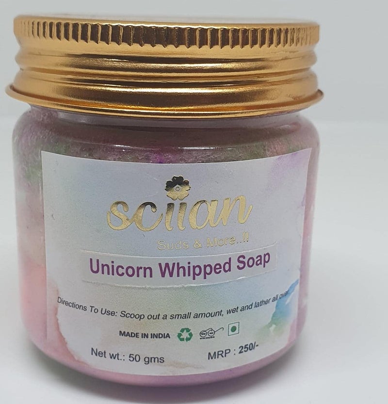 SCIIAN Unicorn Whipped Soap | soaps for bath | Soap For Men & Women | Bathing Soap Bar | Soap For All Skin Types | Fresh Bathing Soap Bar | soap for tan removal - 50 GM (Pack Of 2) - Image 3