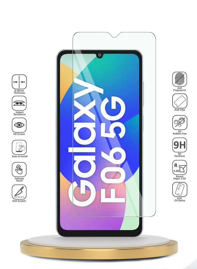 Wtech Samsung Galaxy F06 5G 2025 / Samsung Galaxy M06 5G 2025 WTech Premium Series Curved Edges 9H 2.5D Tempered Glass Screen Protector (MSG9CN) - Clear - Image 2