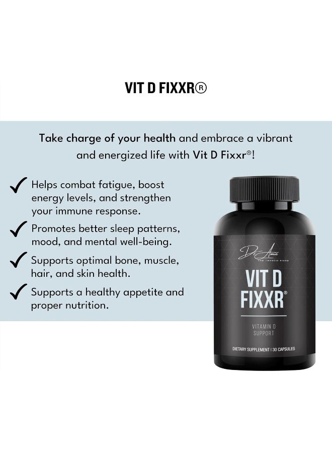 Fixxr Vitamin D Fixxr Capsules for Adults - 30 Count - Image 3