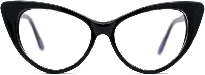 SA106 Classic Gothic True Cat Eye Frame Blue Light Filtering Computer Glasses - Image 1