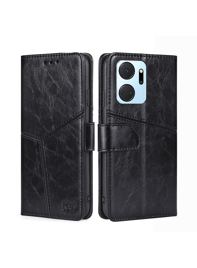 S-TOP Case For Honor X7A Geometric Stitching Horizontal Flip Leather Phone Case - Image 1