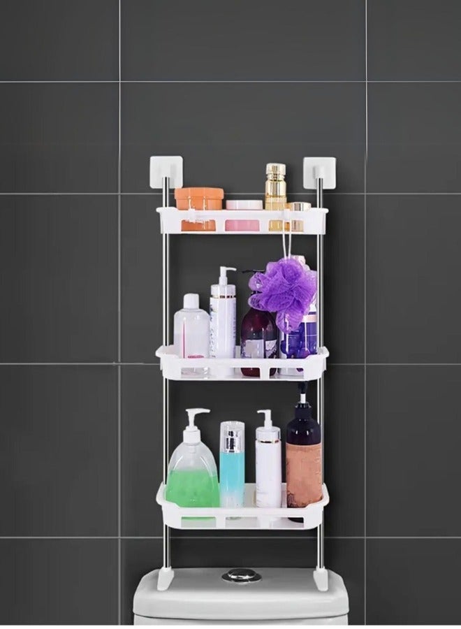 SHEE ONE 3-Tier Bathroom Storage Rack - Fashionable and practical design for organizing bathroom items - Image 1