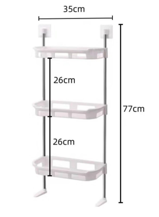 SHEE ONE 3-Tier Bathroom Storage Rack - Fashionable and practical design for organizing bathroom items - Image 3