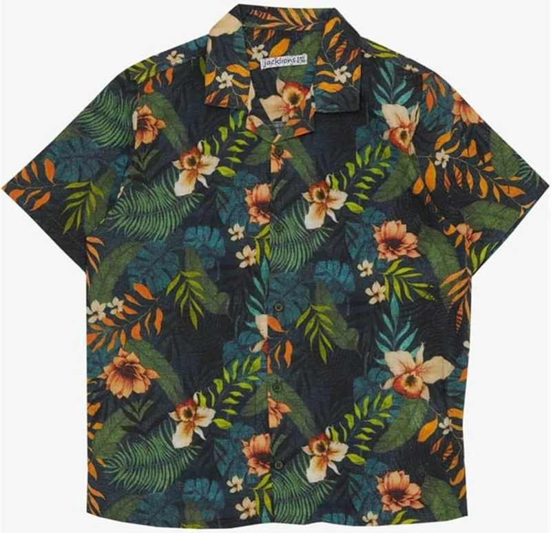 Jack Lions Boy's Shirt Floral Patterned Buttoned 5-14 Years Old, Mixed Color