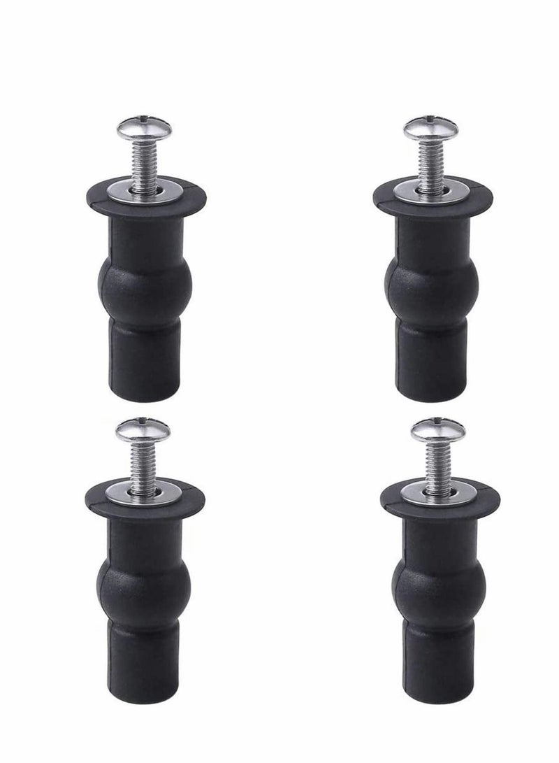 Y&D 4 Pcs Blind Hole Fittings Expanding Rubber Bolts Nuts for Fixing The Top Toilet Seat Universal Parts Set Household Accessories Repair Cover Lid Fixings Fitting  - Image 1