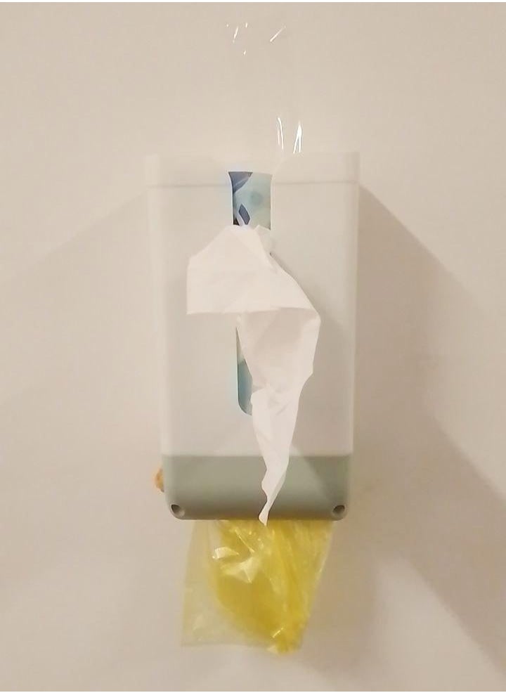 Generic Wall Mounted Tissue and bags Holder  - Image 1