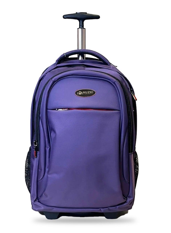 نوزكي حقيبة مدرسية بعجلات للطلاب - ظهر متعدد الاستخدامات مع عجلات - حقيبة مدرسية مثالية للبنات والأولاد - حقيبة سفر بعجلات متعددة الاستخدامات 18 بوصة - Image 2