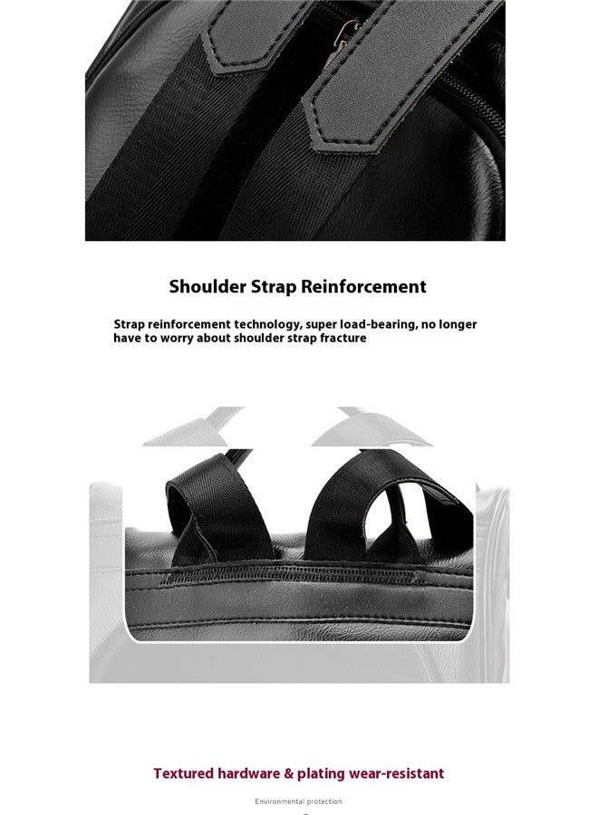 yongsheng Women Backpack Purse Leather Anti-theft Casual Shoulder Bag Fashion Ladies Satchel Bags，Women Backpack Purse Anti-theft Fashion Casual Lightweight Travel Shoulder Bag - Image 4