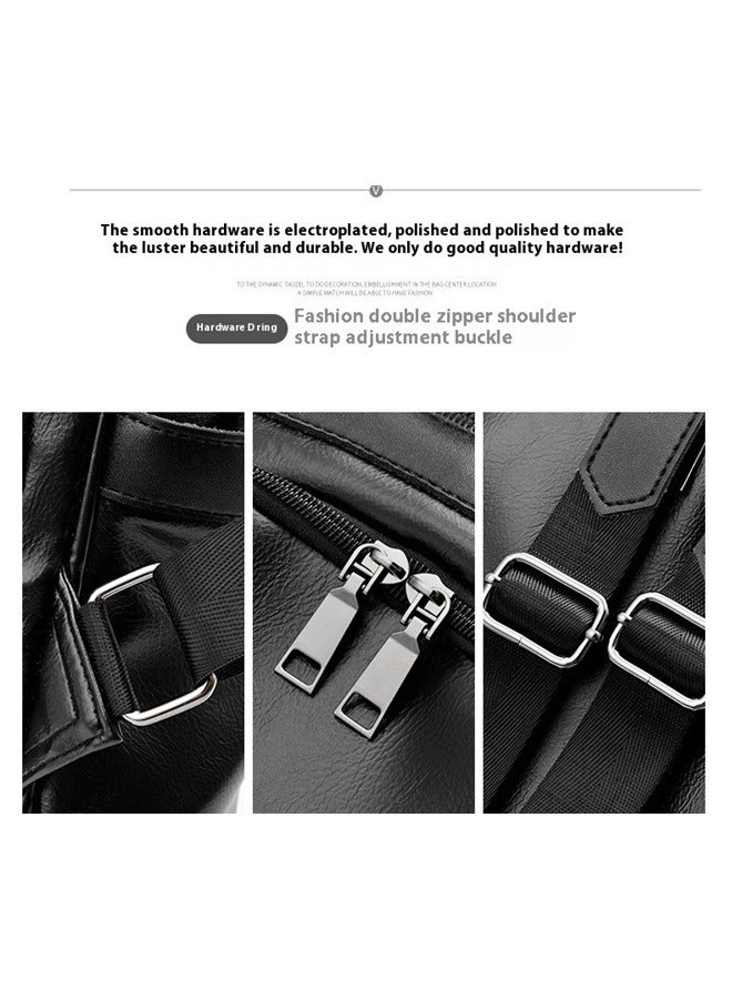 yongsheng Women Backpack Purse Leather Anti-theft Casual Shoulder Bag Fashion Ladies Satchel Bags，Women Backpack Purse Anti-theft Fashion Casual Lightweight Travel Shoulder Bag - Image 5