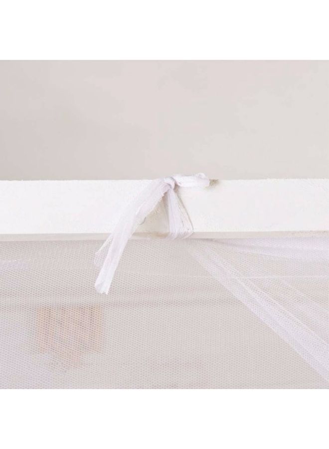 Bed Mosquito Net Polyester White 90x190x150cm - Image 5