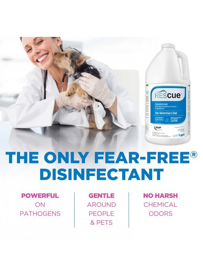 RESCUE One-Step Disinfectant Cleaner & Deodorizer for Veterinary Use, EPA registered Accelerated Hydrogen Peroxide, Concentrate, 1-Gallon - Image 4
