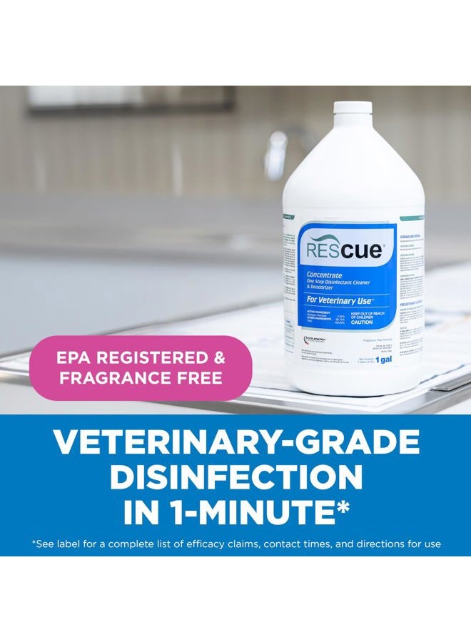 RESCUE One-Step Disinfectant Cleaner & Deodorizer for Veterinary Use, EPA registered Accelerated Hydrogen Peroxide, Concentrate, 1-Gallon - Image 2