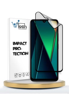 Wtech Xiaomi Poco C75 4G 2024 Nano Ceramic Full Glue Full Cover Matte Flexible Screen Protector (MSCNMN) - Clear/Black  - Image 1