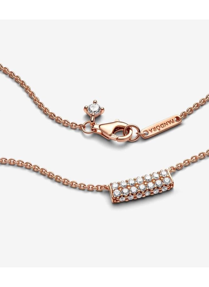 PANDORA 14K Gold Plated Cubic Zirconia Necklace  - Image 3
