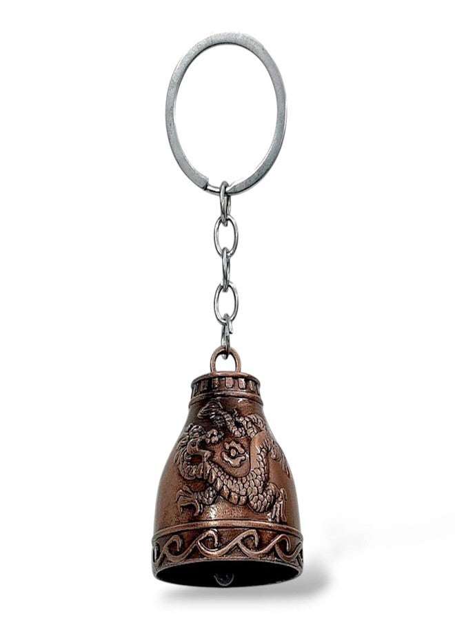 AMANVANI Guardian Bell Keychain (2 Pcs) | Random Color | Return Gifts For Men & Women | Metal Key-Ring For Blessings And Good Luck | Keychain For Bike, Car, Bags, Backpack | Key accessories - Image 4