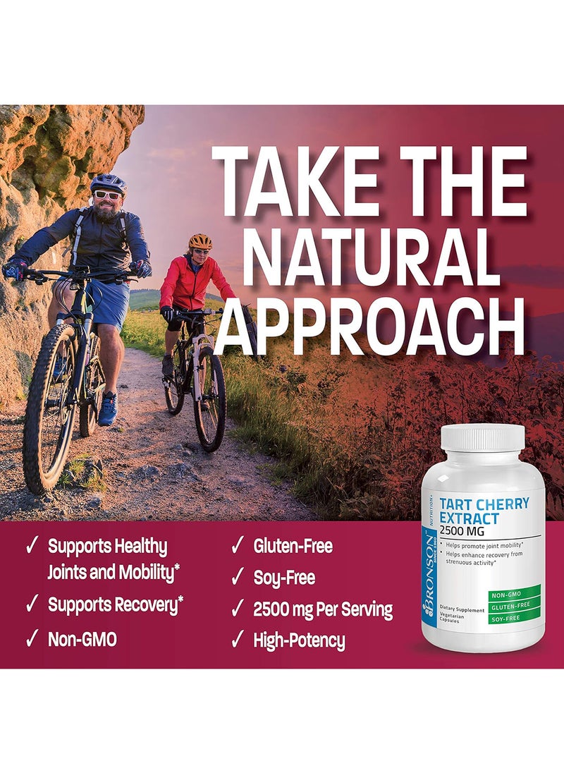 Bronson Tart Cherry Extract 2500 Mg Premium Nongmo Formula Packed With Antioxidants And Flavonoids 180 Vegetarian Capsules  - Image 3