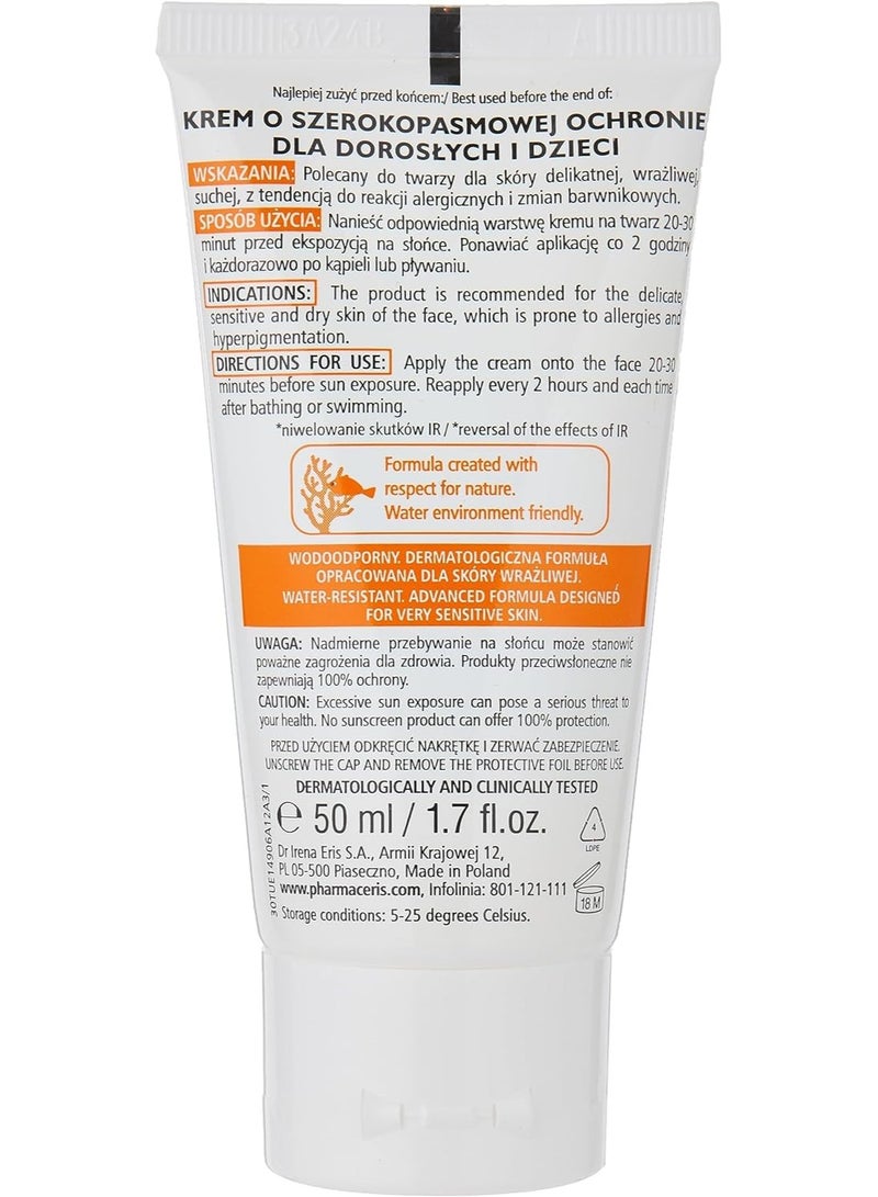 Pharmaceris BROAD SPECTRUM PROTECTION CREAM SPF 50+ , 50ML - Image 2