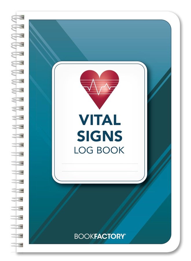BookFactory Vital Signs Log Book, 6" x 9" Wire-O, 104 Pages - Image 1