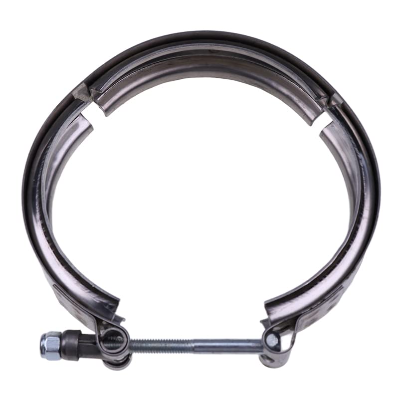 AIVWUMOT 4 Outlet V Band Clamp 3896337 Compatible With Cummins Mack Volvo Detroit Clamp 2880482 900012 - Image 1