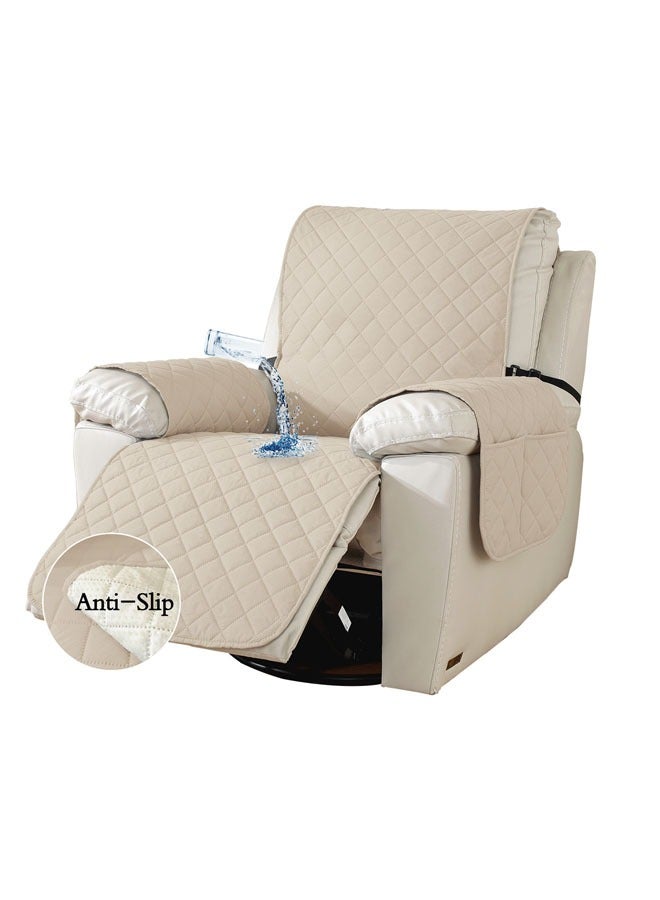 عام غطاء شيز لونج مانع للانزلاق قابل للعكس، مقاوم للماء بنسبة 70%، مبطن، حامي لأثاث غرفة المعيشة مع أربطة مطاطية للأطفال والحيوانات الأليفة، غطاء مبسط وعصري للأريكة.