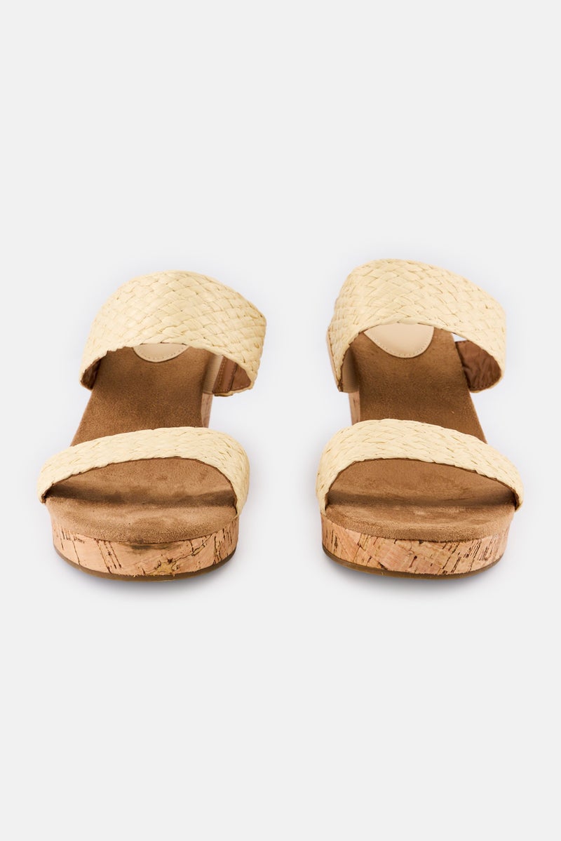 Style&Co Women Medium Daliaaf Slip On Wedge, Beige - Image 4