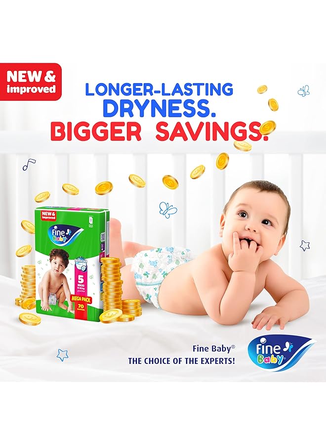 Fine Baby Size 6 Junior 16+ Kg 36 Diapers (Pack Of 3) - Image 3