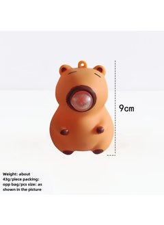 Cross-border LOOPY Ruby Bubble Pinch Decompression Keychain Cute Little Beaver Hanging Cartoon Decompression Toy Large Kappi Barra Puffs