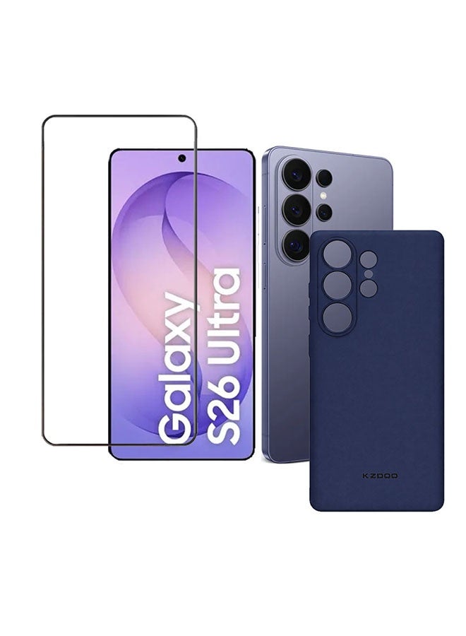 KZDOO 2Packs Case for Galaxy S26 Ultra Air Skin Case All Around Full Protection Ultra Slim 0.3mm Thickness 4g Feather Weight with 3D Screen Protector - Blue - Image 1
