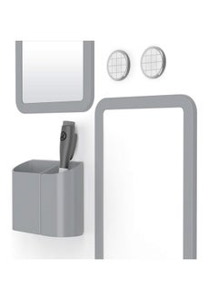 U Brands U Brands Locker Accessories Kit, Back to School Essentials, Grey, 6-Piece, Includes Whiteboard, Mirror and Organizing Supplies  - Image 3