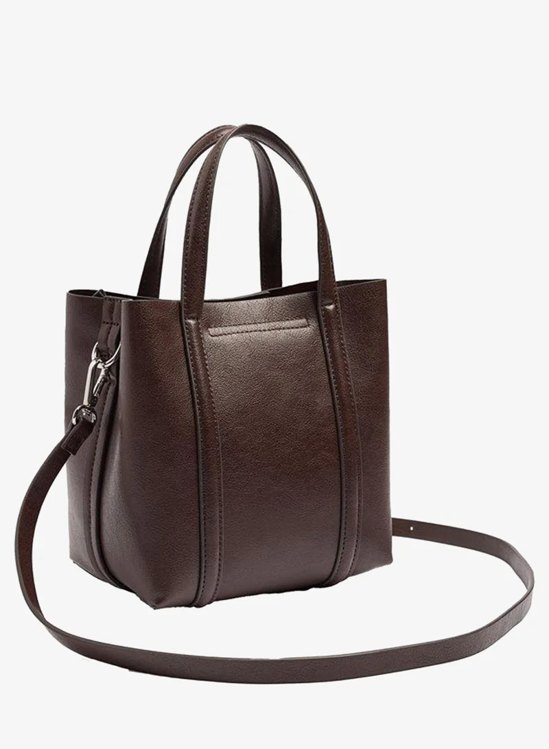 Parfois Brown Tote Bag With Crossbody for Women | Best Price UAE