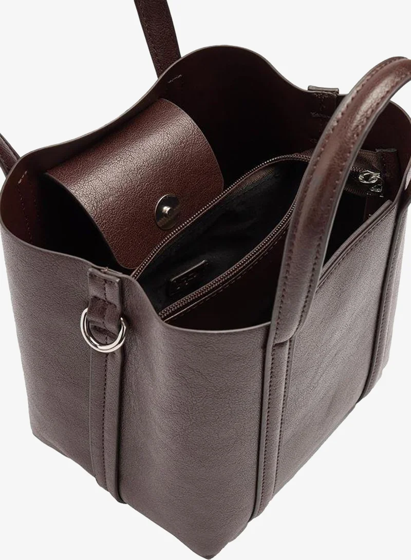 Parfois Brown Tote Bag With Crossbody for Women | Best Price UAE