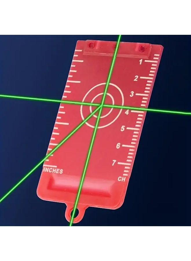 Green Laser Level Target Board Inch Cm Leveling Tool for Wall Floor Durable Plastic - Image 4