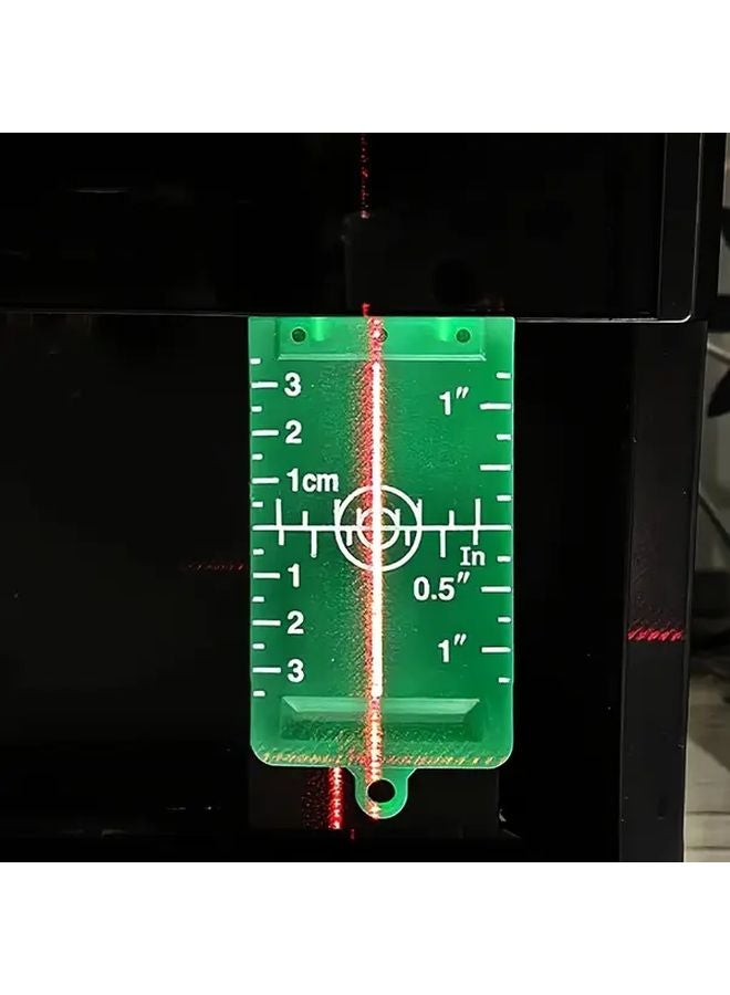 Green Laser Level Target Board Inch Cm Leveling Tool for Wall Floor Durable Plastic - Image 5