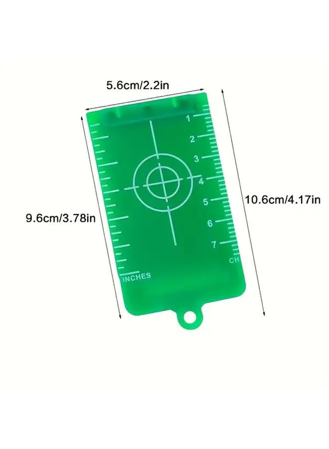 Green Laser Level Target Board Inch Cm Leveling Tool for Wall Floor Durable Plastic - Image 3