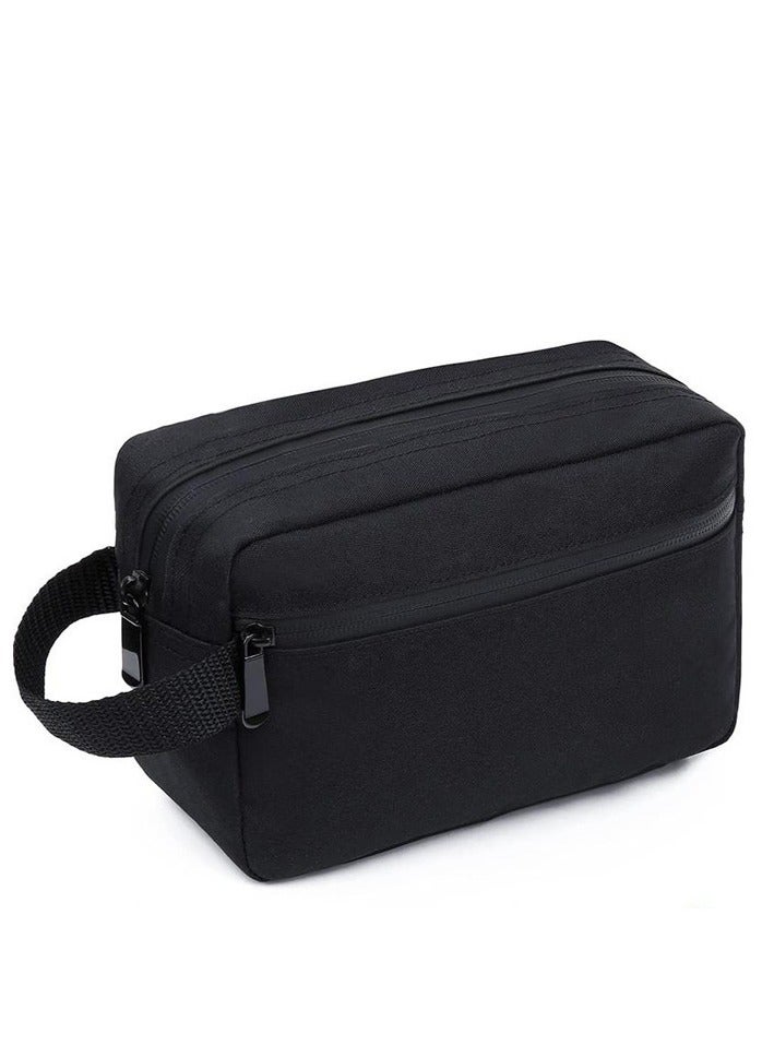 Toiletry Bag for Men, Hanging Dopp Kit Travel Bag for Men Women, Mens Travel Bag Shaving Bag for Toiletries Accessories (Black)  - Image 1