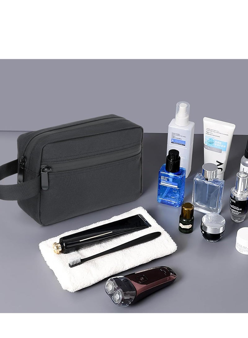 Toiletry Bag for Men, Hanging Dopp Kit Travel Bag for Men Women, Mens Travel Bag Shaving Bag for Toiletries Accessories (Black)  - Image 4