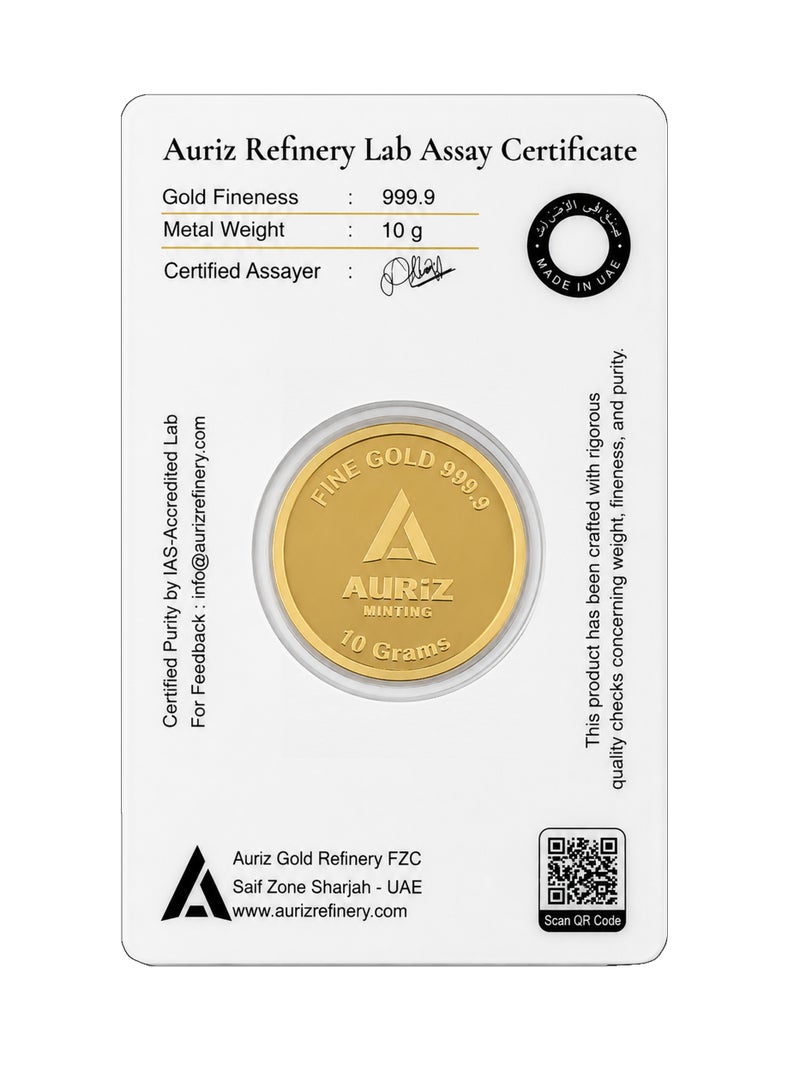 Auriz Minting 10gm 24K Gold Coin Burj Khalifa Design - Image 2