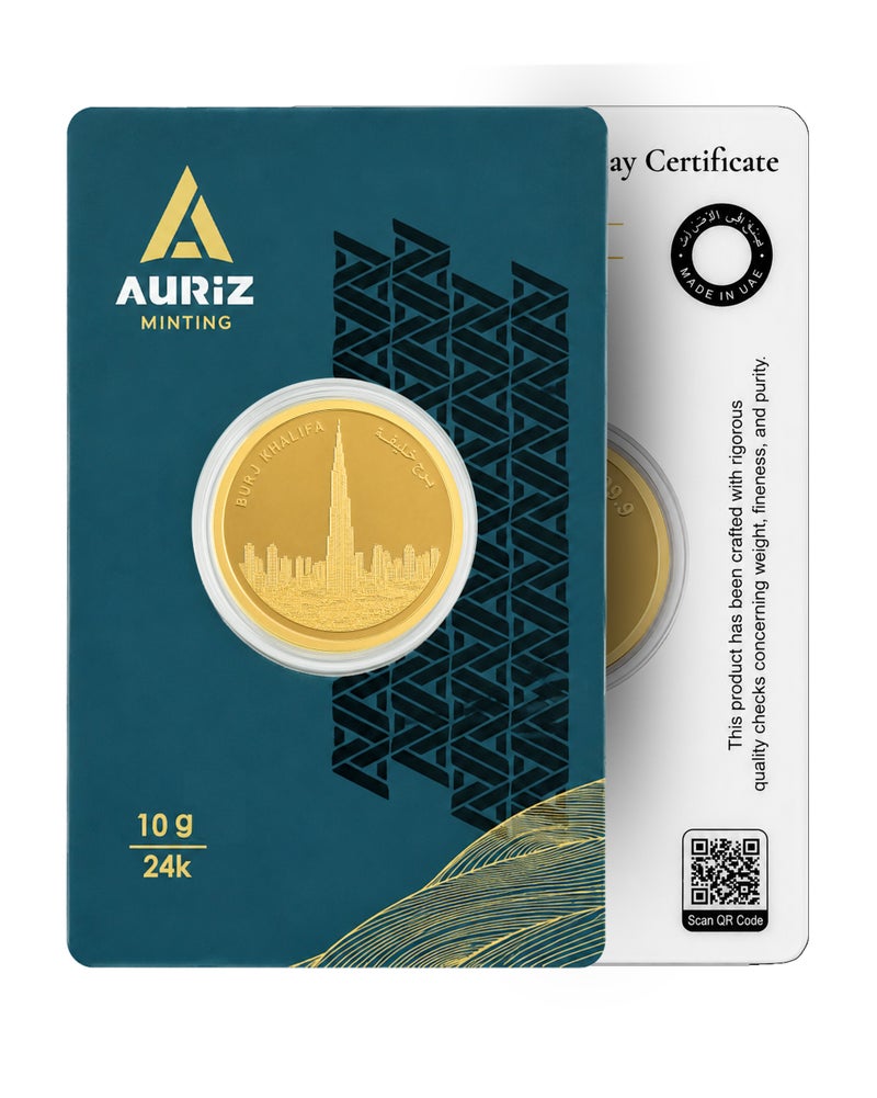 Auriz Minting 10gm 24K Gold Coin Burj Khalifa Design - Image 5