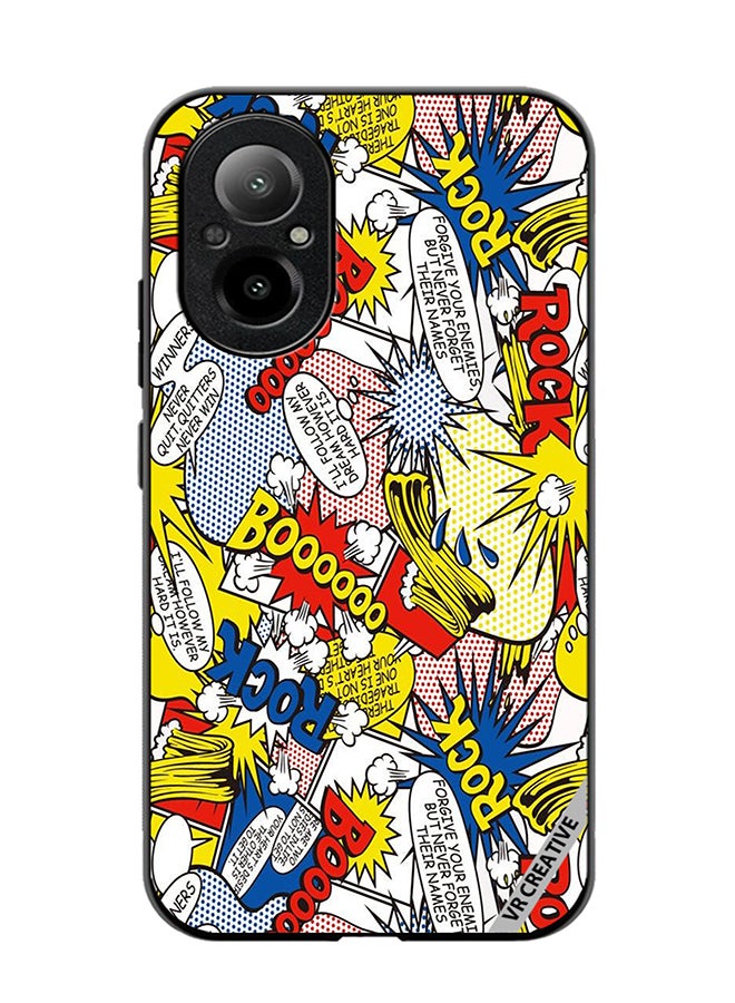 VR CREATIVE Protective Case Cover For Realme C67 4G Pop Art Design Multicolour - Image 1