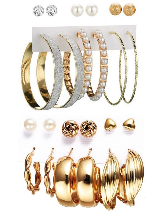 YouBella Fashion Jewellery Gold Plated Ear rings Combo of Earrings for Girls and Women (Style 5) - Image 1