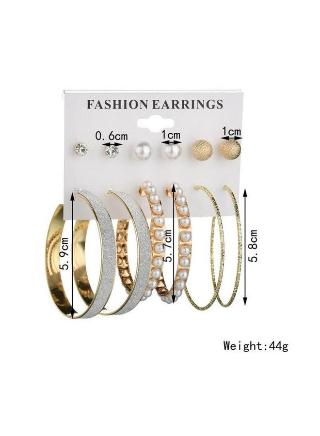 YouBella Fashion Jewellery Gold Plated Ear rings Combo of Earrings for Girls and Women (Style 5) - Image 4