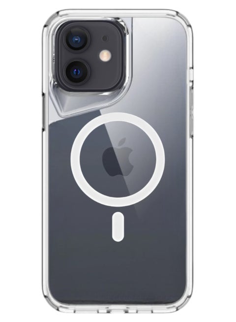 iPhone 11 Shockproof Magnetic Protection Cover Supports Wireless Charging MageSafe, Clear